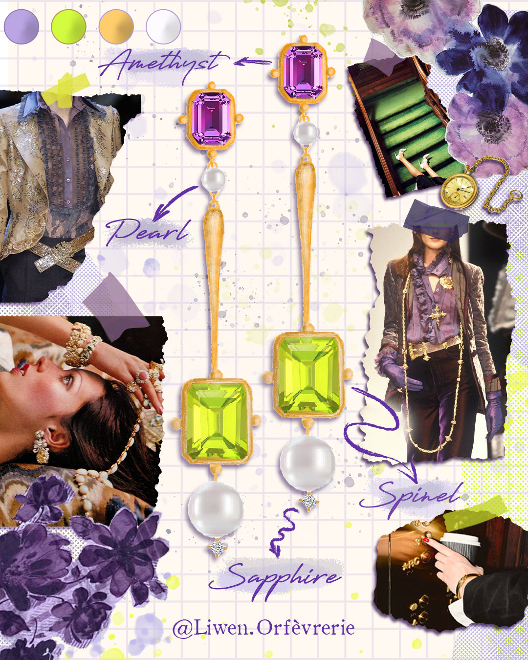 Violet Mist Earrings