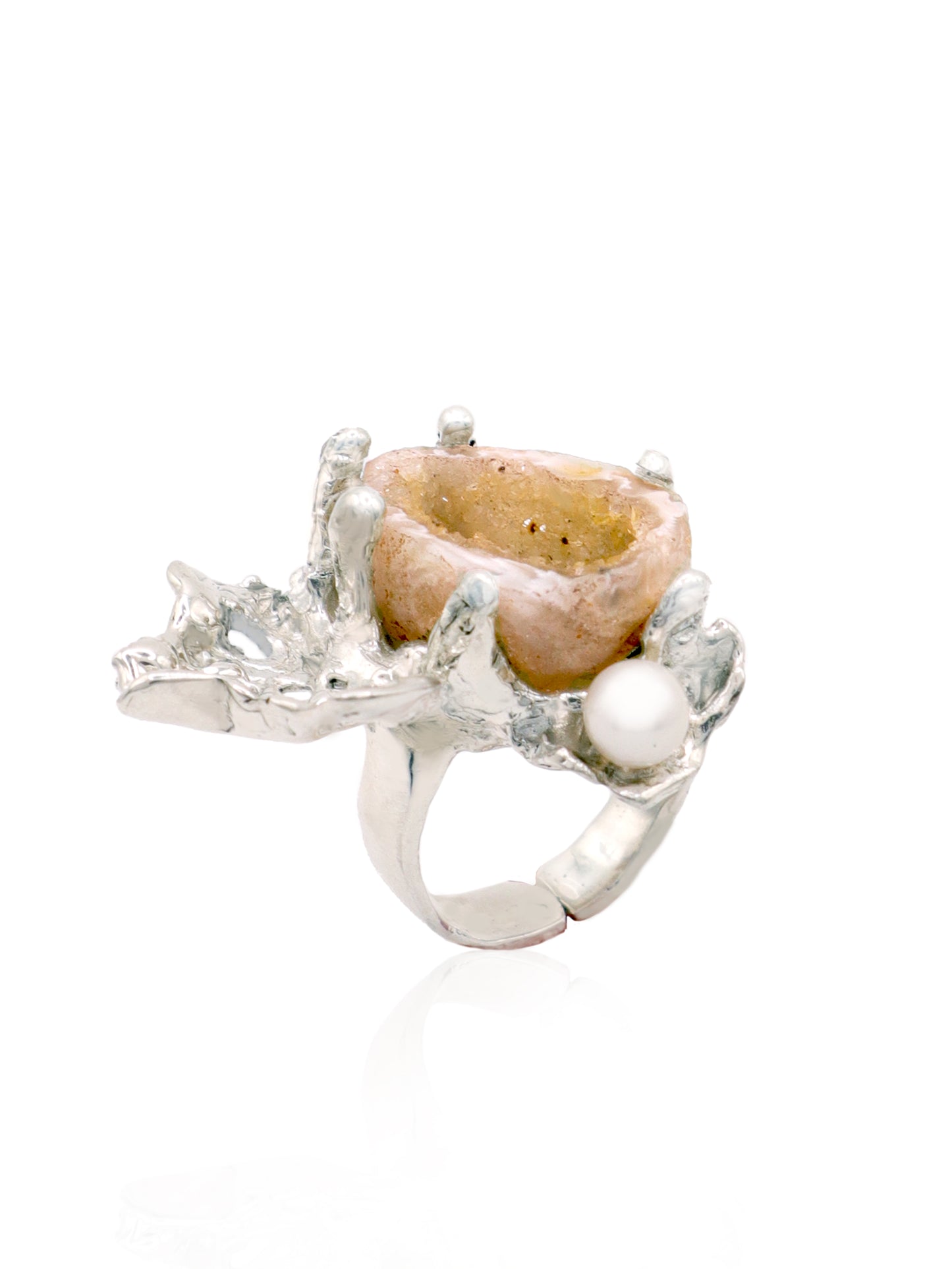 Agate Geode Ring