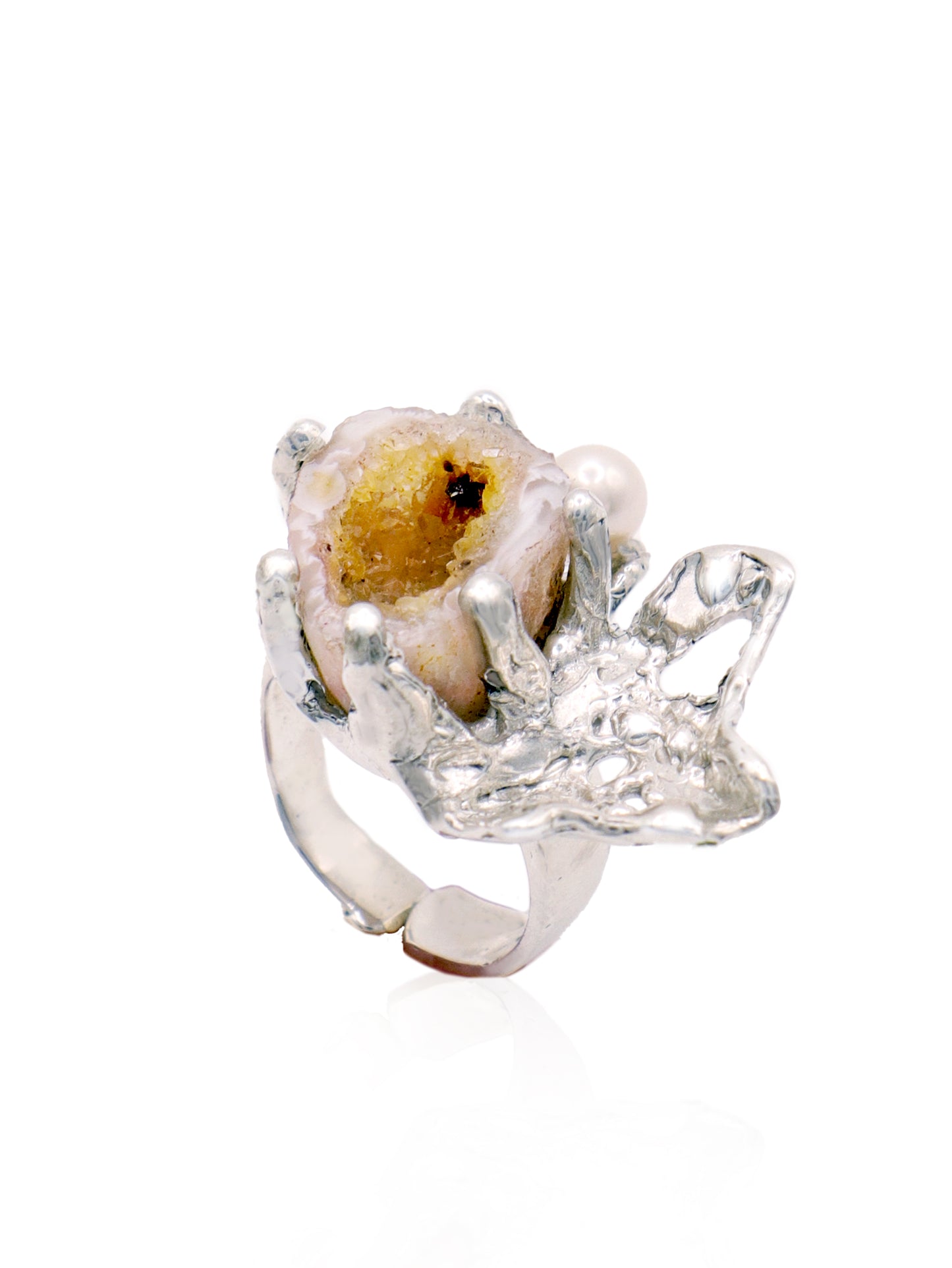 Agate Geode Ring