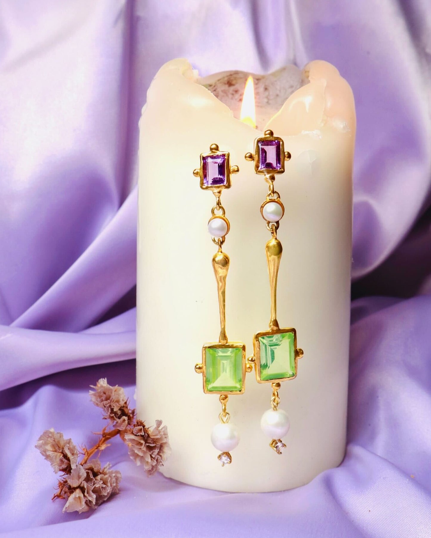 Violet Mist Earrings